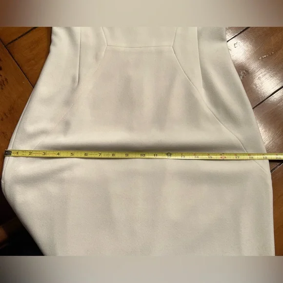 BCBG MAXAZRIA Off White dress midi dress Sz10 - Picture 9 of 14